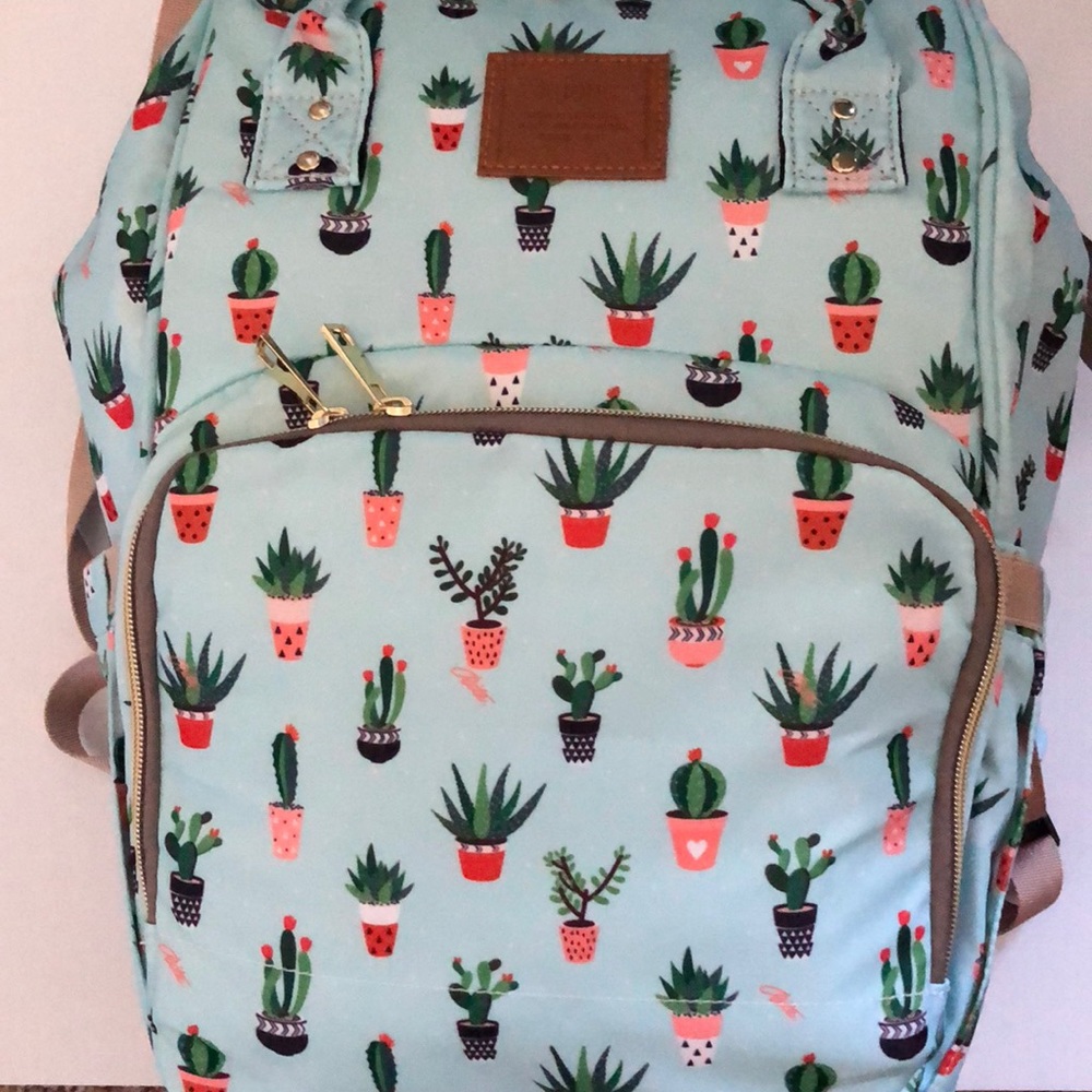 🌵 NEW! Cactus style Diaper/Nappy Backpack 🌵
